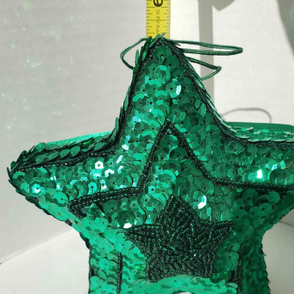 GAC 1998 Sequin and Bead Gift Box Lot Of 3 for Presents or Ornaments Tree & Star - Picture 5 of 7